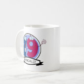 Offiziell 79 Geburtstagsbanner Kaffeetasse (Vorderseite Links)