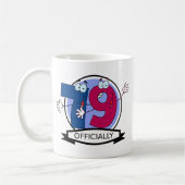 Offiziell 79 Geburtstagsbanner Kaffeetasse (Links)