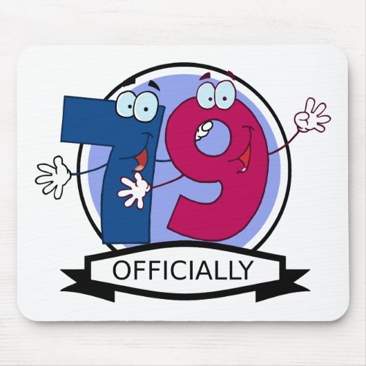 Offiziell 79 Geburtstagsbanner Mousepad (Vorne)