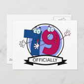 Offiziell 79 Geburtstagsbanner Postkarte (Vorne/Hinten)