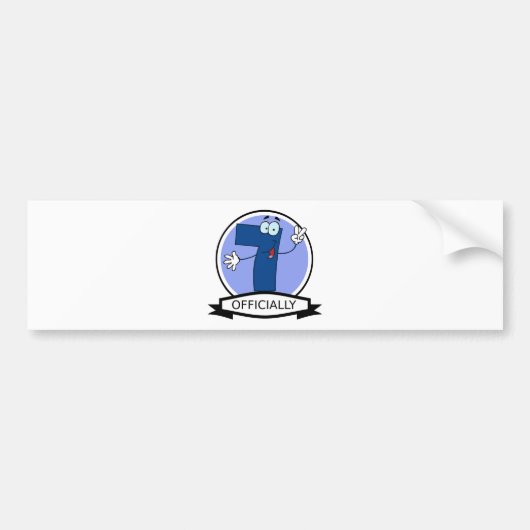 Offiziell 7 Geburtstagsbanner Autoaufkleber (Vorne)