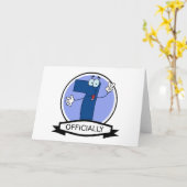 Offiziell 7 Geburtstagsbanner Karte (Gelbe Blume)