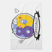 Offiziell 80 Geburtstagsbanner Küchentuch (Vertikal)