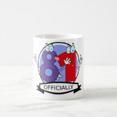 Offiziell 81 Geburtstagsbanner Kaffeetasse (Mittel)