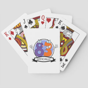Offiziell 83 Geburtstagsbanner. Spielkarten
