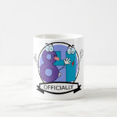 Offiziell 84 Geburtstagsbanner Kaffeetasse (Mittel)