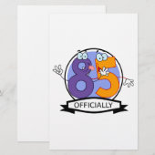 Offiziell 85 Geburtstagsbanner Briefpapier (Vorne/Hinten)