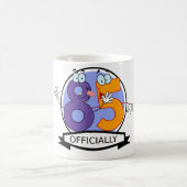 Offiziell 85 Geburtstagsbanner Kaffeetasse (Mittel)