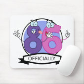 Offiziell 86 Geburtstagsbanner Mousepad (Mit Mouse)