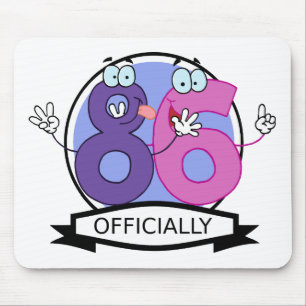 Offiziell 86 Geburtstagsbanner Mousepad