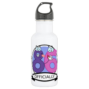 Offiziell 86 Geburtstagsbanner Trinkflasche