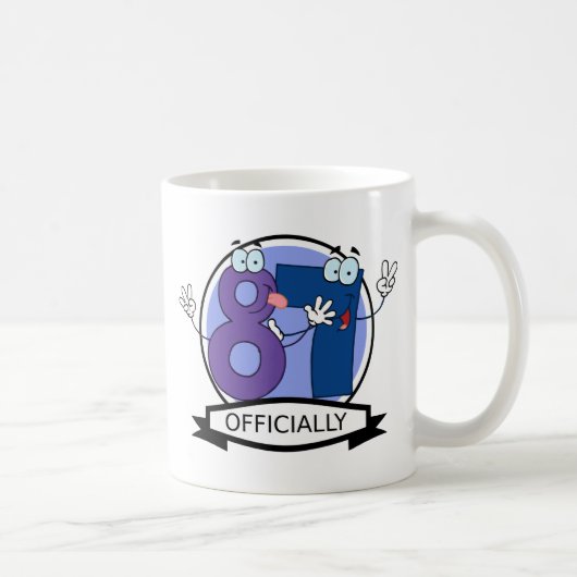 Offiziell 87 Geburtstagsbanner Kaffeetasse (Rechts)
