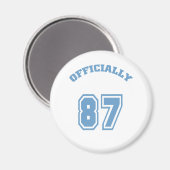 Offiziell 87 magnet (Vorderseite/Rückseite)