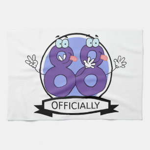 Offiziell 88 Geburtstagsbanner Geschirrtuch
