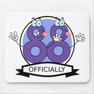 Offiziell 88 Geburtstagsbanner Mousepad