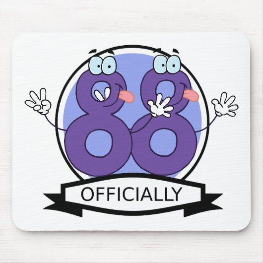 Offiziell 88 Geburtstagsbanner Mousepad (Vorne)