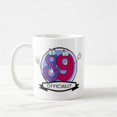 Offiziell 89 Geburtstagsbanner Kaffeetasse (Links)
