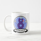Offiziell 8 Geburtstagsbanner Kaffeetasse (Links)