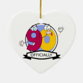 Offiziell 90 Geburtstagsbanner Keramikornament (Hinten)