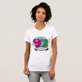 Offiziell 92 Geburtstagsbanner T-Shirt (Vorne ganz)