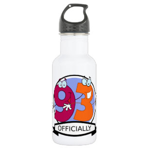 Offiziell 93 Geburtstags-Fahne Trinkflasche