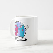 Offiziell 94 Geburtstagsbanner Kaffeetasse (Vorderseite Links)