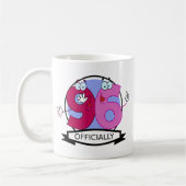 Offiziell 96 Geburtstagsbanner Kaffeetasse (Links)