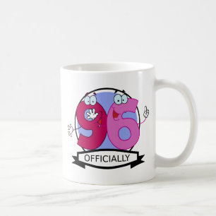 Offiziell 96 Geburtstagsbanner Kaffeetasse