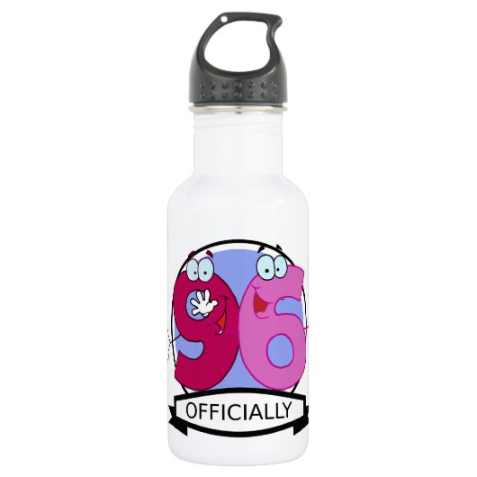Offiziell 96 Geburtstagsbanner Trinkflasche (Vorderseite)