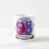 Offiziell 98 Geburtstagsbanner. Kaffeetasse (Mittel)
