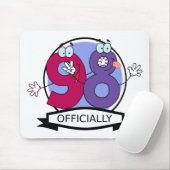 Offiziell 98 Geburtstagsbanner. Mousepad (Mit Mouse)