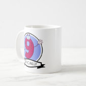Offiziell 9 Geburtstagsbanner Kaffeetasse (Vorderseite Links)