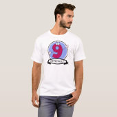Offiziell 9 Geburtstagsbanner T-Shirt (Vorne ganz)