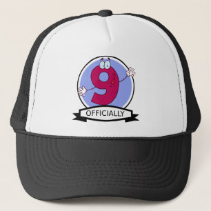 Offiziell 9 Geburtstagsbanner Truckerkappe