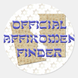 Offiziell Affikomen Finder Runder Aufkleber