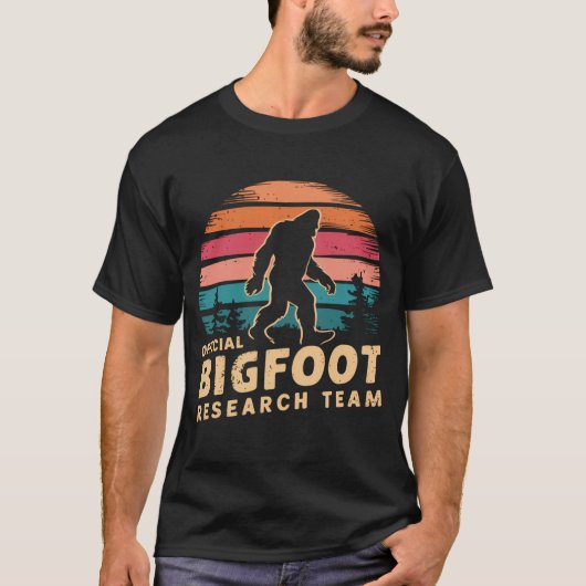 Offiziell Bigfoot Research Team Sasquatch Yeti T-Shirt (Vorderseite)