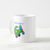 Offiziell bin ich 4, Jet Flugzeug Kaffeetasse (Vorderseite Links)