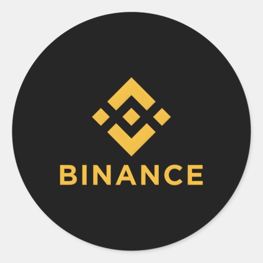 Offiziell Binance Bnb Kryptowährungsbörse Runder Aufkleber (Vorderseite)