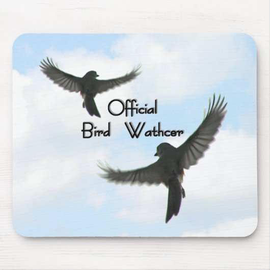 Offiziell Bird Watcher Cloudy Sky Mousepad (Vorne)