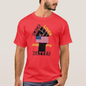 Offiziell Black Lives Materie USA Flaggensammlung T-Shirt (Vorderseite)
