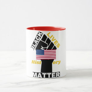 Offiziell Black Lives Materie USA Flaggensammlung Tasse