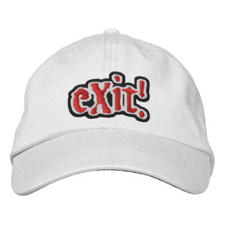 Offiziell (c) eXit! Cap in WHITE! Bestickte Baseballkappe