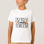 Offiziell Candy Tester Niedlich Halloween Funny T-Shirt (Vorderseite)