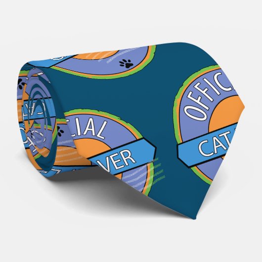 Offiziell Cat Lover Krawatte (Gerollt)