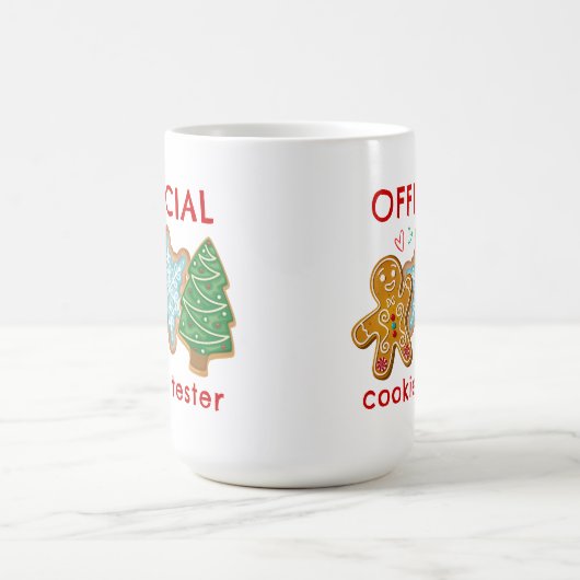 Offiziell Cookie Tester Funny Christmas Kaffeetasse (Mittel)