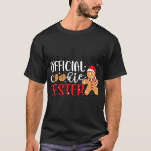 Offiziell Cookie Tester Gingerbread Mann Weihnacht T-Shirt