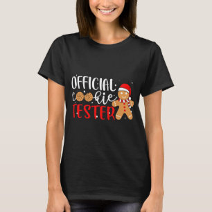 Offiziell Cookie Tester Gingerbread Mann Weihnacht T-Shirt