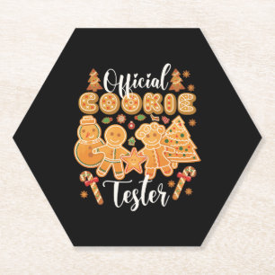 Offiziell Cookie Tester Gingerbrei Weihnachtsbäcke Untersetzer