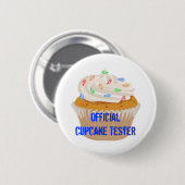 Offiziell Cupcake Tester Button (Vorne & Hinten)