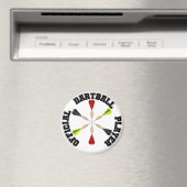 Offiziell Dartball Player Magnet (In Situ (Geschirrspüler))